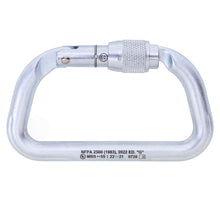 Load image into Gallery viewer, Omega Pacific Moab 1/2" Steel Large D Screw-Lok NFPA Carabiner
