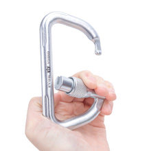 Load image into Gallery viewer, Omega Pacific Moab 1/2" Steel Large D Screw-Lok NFPA Carabiner
