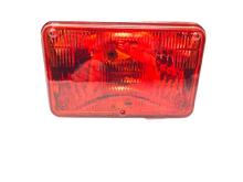 Load image into Gallery viewer, KME HEADLAMP, HALOGEN RECT. W/ RED

